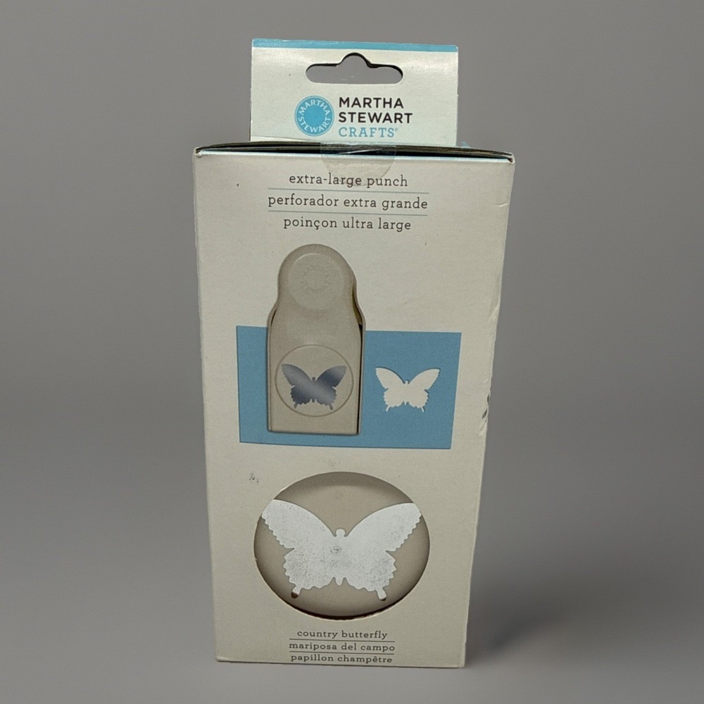 RARE Martha Stewart Country Butterfly Extra Large Paper Punch Mariposa Craft - Picture 1 of 10